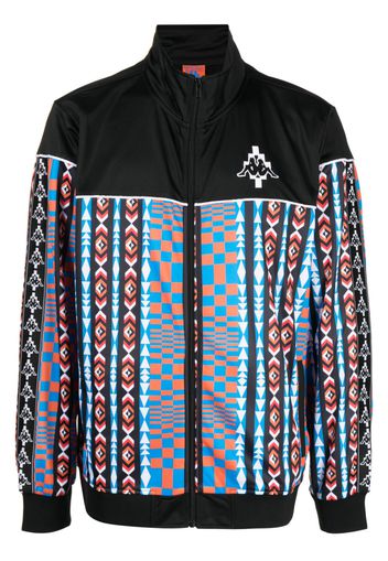 Marcelo Burlon County of Milan x Kappa Sportjacke mit Print - Schwarz