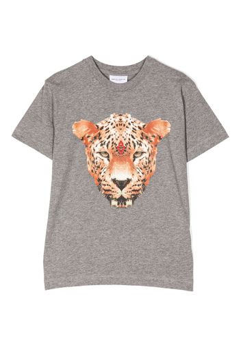 Marcelo Burlon County Of Milan Kids T-Shirt mit Leoparden-Print - Grau