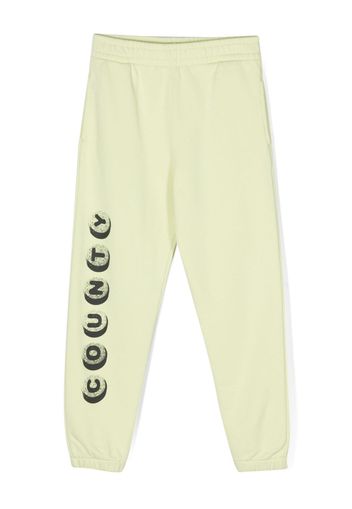 Marcelo Burlon County Of Milan Kids graphic-print cotton track pants - Grün