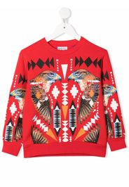 Marcelo Burlon County Of Milan Kids Sweatshirt mit Falken-Motiv - Rot