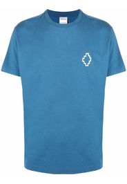 Marcelo Burlon County of Milan Tempera Cross print T-shirt - Blau