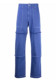 Marcelo Burlon County of Milan Tempera Cross straight-leg trousers - Blau