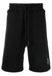 Marcelo Burlon County of Milan logo-print detail bermuda shorts - Schwarz