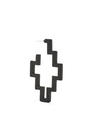 Marcelo Burlon County of Milan Single big cross earring - Schwarz