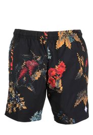 Marcelo Burlon County of Milan abstract print swim shorts - Schwarz