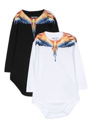 Marcelo Burlon County Of Milan Kids Wings-print body (pack of two) - Weiß