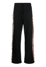 Marcelo Burlon County of Milan fringed-trim track pants - Schwarz