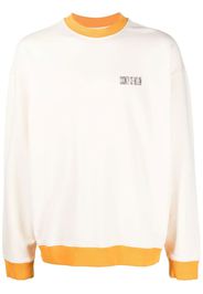 Marcelo Burlon County of Milan logo-print cotton sweatshirt - Nude