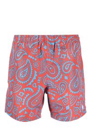 Marcelo Burlon County of Milan paisley-print swim shorts - Rot