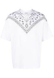 Marcelo Burlon County of Milan T-Shirt mit Bandana-Print - Weiß