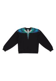 Marcelo Burlon County Of Milan Kids Sweatshirt mit Flügel-Print - Blau