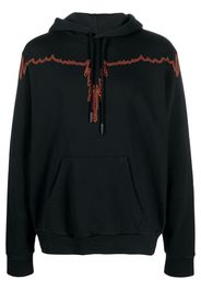 Marcelo Burlon County of Milan graphic-print drawstring hoodie - Schwarz