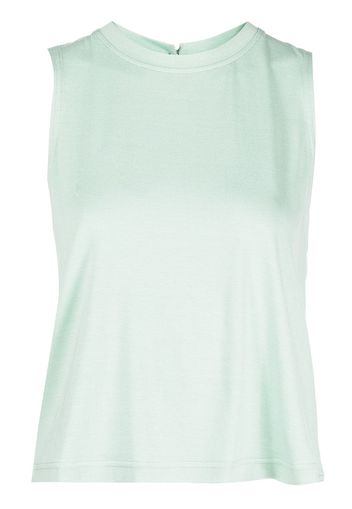 Marchesa Notte Cropped-Top mit rundem Ausschnitt - Grün