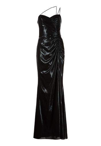 Marchesa Notte Asymmetrisches Kleid mit Raffungen - Schwarz