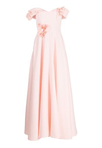 Marchesa Notte Duchess satin-finish ball gown - Rosa