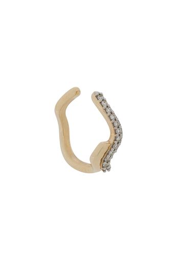 Maria Black Ear Cuff mit Diamanten - Gold