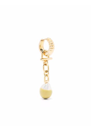 Maria Black Mambo Huggie pearl earrings - Gold