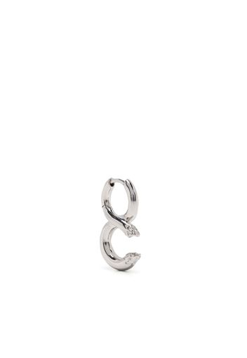 Maria Black Tula layered hoop earring - Silber