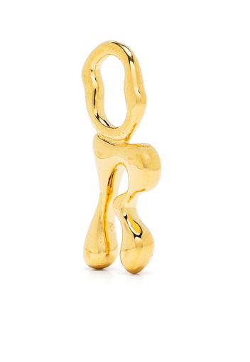 Maria Black Fluent Letter R plated charm - Gold