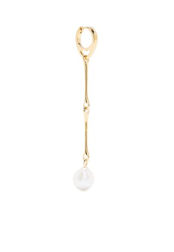 Maria Black Stag pearl drop earring - Gold