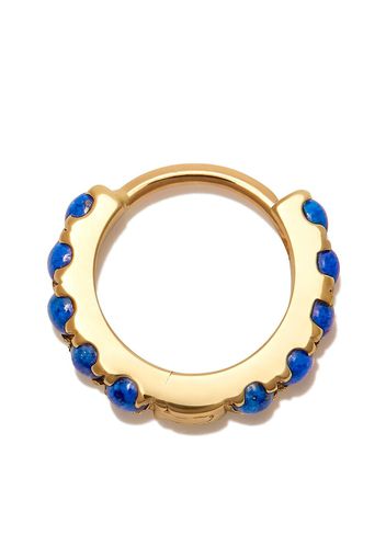 MARIA TASH 18kt yellow gold lapis lazuli hoop earrings