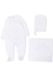 Marie-Chantal angel-wings babygrow set - Weiß