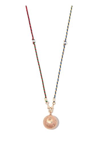 Marie Lichtenberg 18kt rose gold Heartbeat pearl and diamond necklace - Rosa