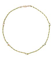 Marie Lichtenberg Mauli pearl-embellished woven necklace - Gold