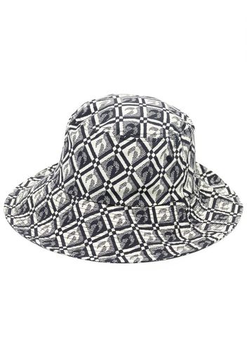 Marine Serre logo-jacquard bucket hat - Schwarz