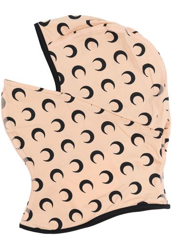 Marine Serre crescent moon-print balaclava - Nude