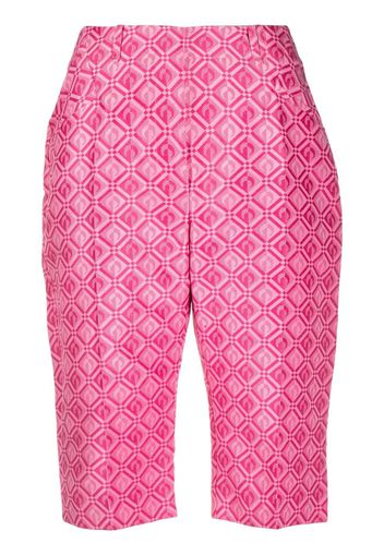 Marine Serre Moon Diamant Shorts - Rosa