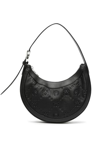 Marine Serre Moonogram Eclips leather bag - Schwarz