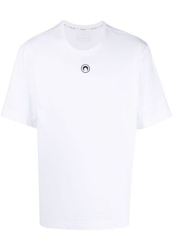 Marine Serre crescent moon-print T-shirt - Weiß