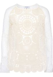 Marine Serre crochet knit jumper - Nude