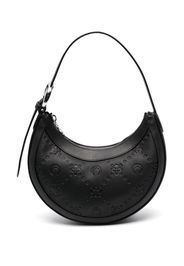 Marine Serre Moonogram leather shoulder bag - Schwarz