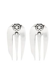 Marine Serre Reassembled Cutlery earrings - Silber