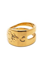 Marine Serre Regenerated Forks ring - Gold