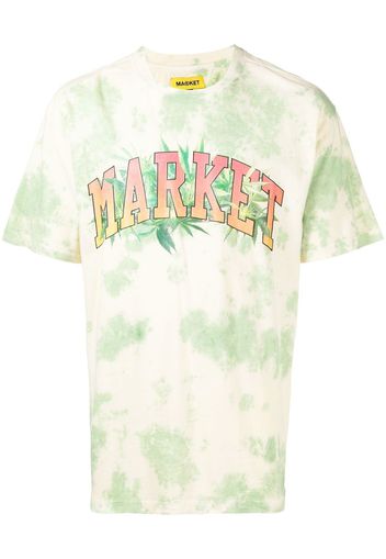 MARKET T-Shirt mit grafischem Print - GREEN YELLOW TIE-DYE