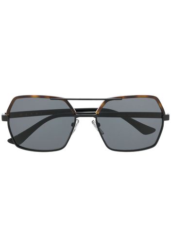 Marni Eyewear Oversized-Pilotenbrille - Schwarz