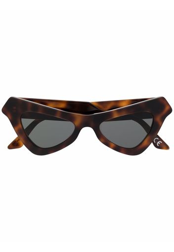 Marni Eyewear Cat-Eye-Sonnenbrille in Schildpattoptik - Braun