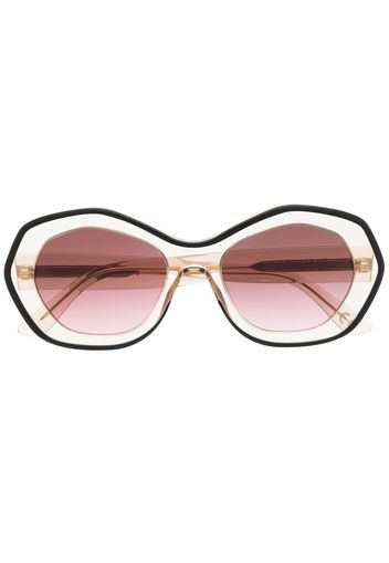 Marni Eyewear WLH double-rim sunglasses - Nude