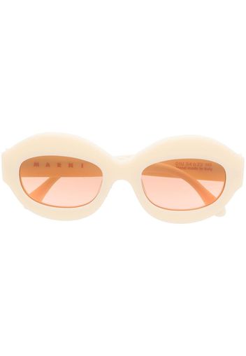 Marni Eyewear Ovale 01U Sonnenbrille - Nude