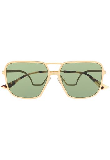 Marni Eyewear Getönte Pilotenbrille - Gold