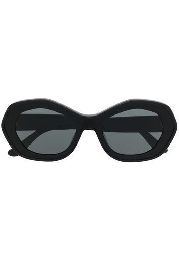 Marni Eyewear geometric-frame logo sunglasses - Schwarz