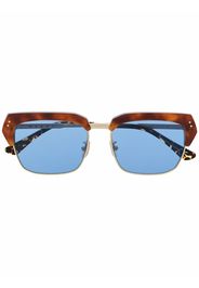 Marni Eyewear Eckige Sonnenbrille in Schildpattoptik - Blau