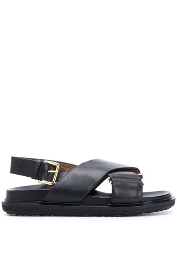 Marni 'Fussbett' Sandalen - Schwarz