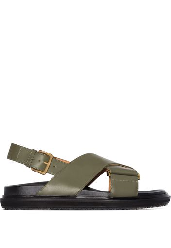 Marni 'Fussbett' Sandalen - Blau