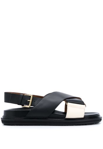 Marni 'Fussbett' Sandalen - Schwarz