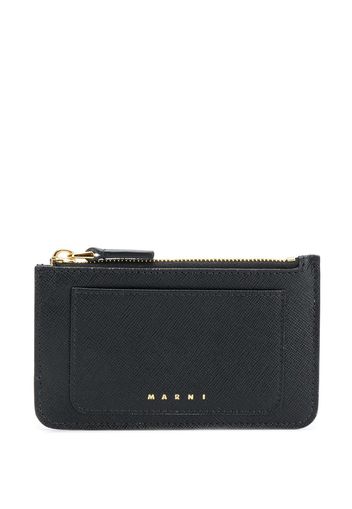 Marni Clutch mit Logo-Prägung - Schwarz