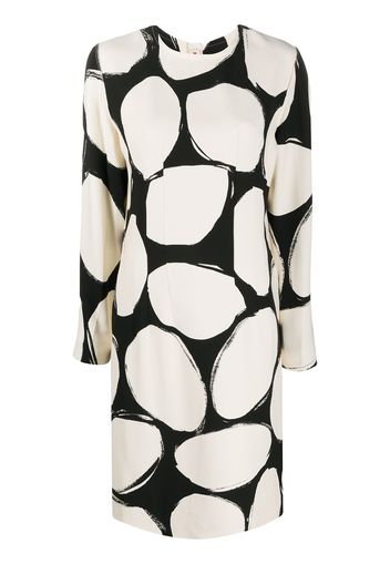 Marni Kleid mit Kreis-Print - Nude